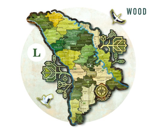 Wood / L - 1300 mm x 1100 mm