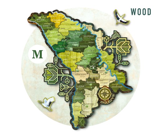 Wood / M - 900 mm x 773 mm